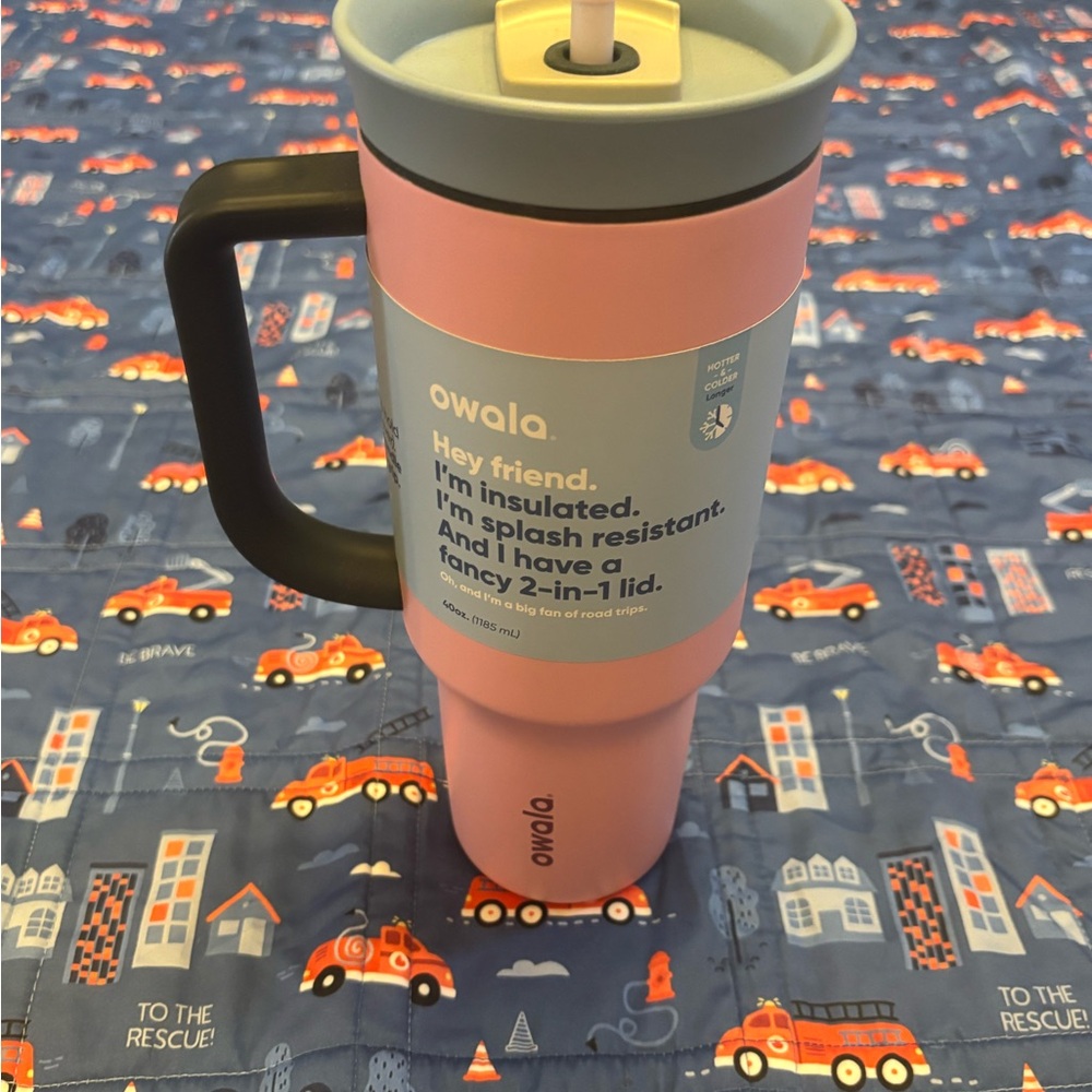 Owala 40oz Insulated Tumbler with Handle – Pink Skies (Color Block)